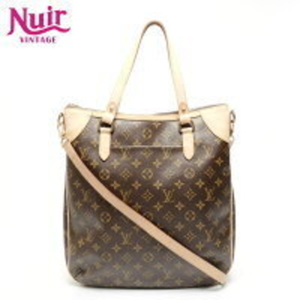 Louis Vuitton Monogram Odeon Shoulder Bag Brown